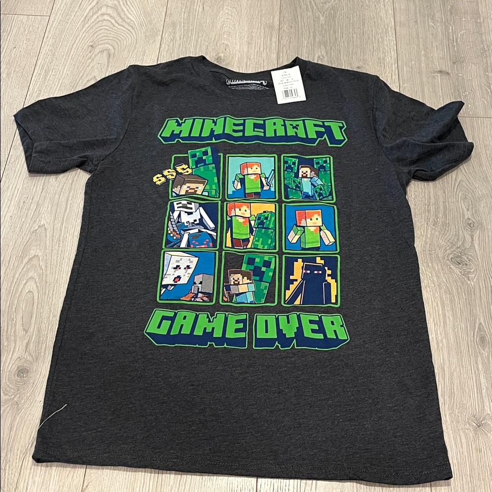 Kohl's Minecraft Graphic Tee in Dark Gray big kids